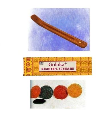 Räucherzubehör und Räucherstäbchen (Goloka)