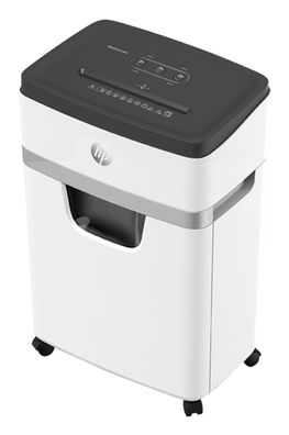 HP OneShred 18CC Aktenvernichter Partikelschnitt-Zerkleinerung 65 dB 22 cm Weiß, Schw