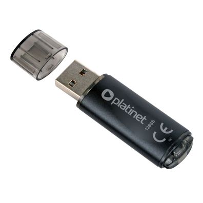 Platinet USB Stick 128 GB USB 2.0 X Depo Aluminium Schwarz
