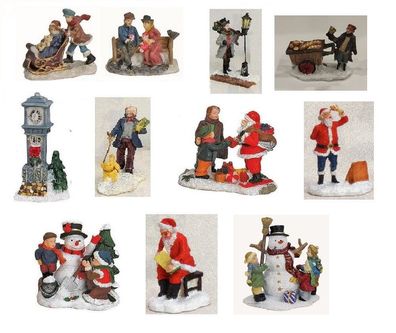 Wurm - Figuren 5 und 7, Höhe 5,0 - 8,0 cm, Weihnachtsdorf