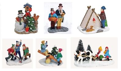 Wurm - Diverse Figuren Höhe 5,0 - 7,0 cm, Weihnachtsdorf