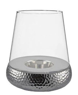 Kaheku Bilbao Sockel XXL Golf rund silber 34 cm Ø 11h 783014297 / Artikelnummer