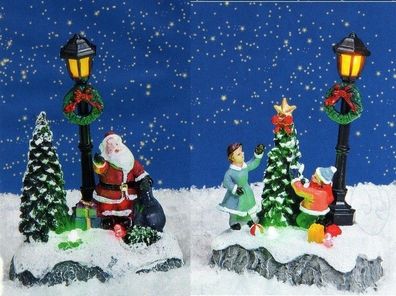 Wurm - Laternen-Szenen, Maße: 8,0 x 5,0 x 12,0 cm, Weihnachtsdorf