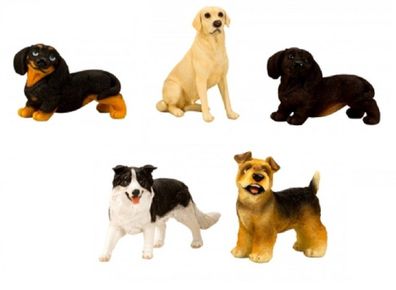 Hunde aus Polyresin, ca. 13,0 - 20,0 cm