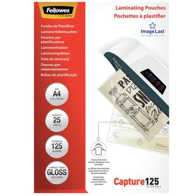 Fellowes 5396301 Fellowes Laminierfolientasche, DIN A4, glänzend, 250 mic