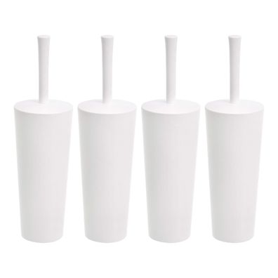 Amazon Basics WC-Bérsten mit Halter rutschfest 4er Set weiß