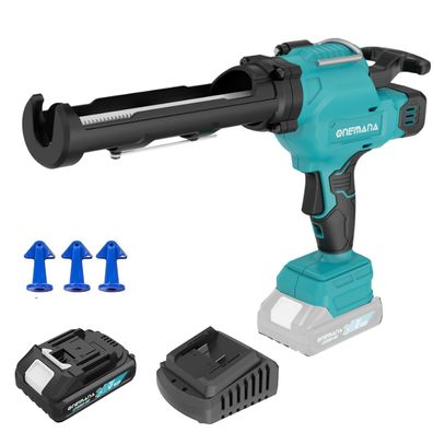Onemana Akku-Kartuschenpistole 300ml 6 Geschwindigkeiten elektrisch