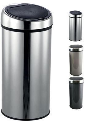 MSV Touch Kéchenabfalleimer Edelstahl 30 L fingerabdruckresistent