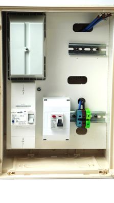 Zählerbox Temporärer Elektroanschluss Mono 3 bis 9 kW 15-45A Klemme IP2X