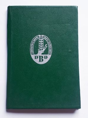DDR DBD Demokratische Bauernpartei Deutschlands Mitgliedsbuch