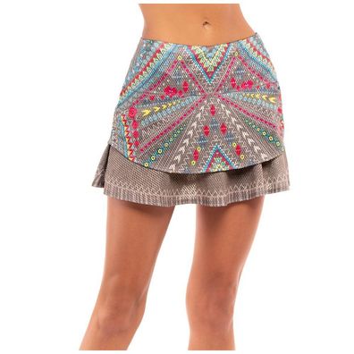 Lucky In Love Damen Sportrock Rock Desert Vibes Ruche kirt 158416