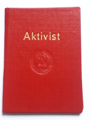 DDR Ausweis Aktivist des Siebenjahresplanes