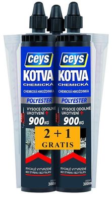 Anker Ceys Chemisch, Polyester, 2 + 1 gratis