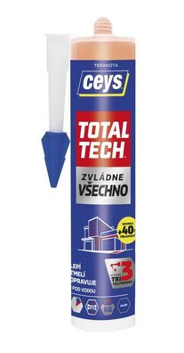 Klebstoff Ceys TOTAL TECH, Terrakotta, 2in1 Dichtstoff, 290 ml