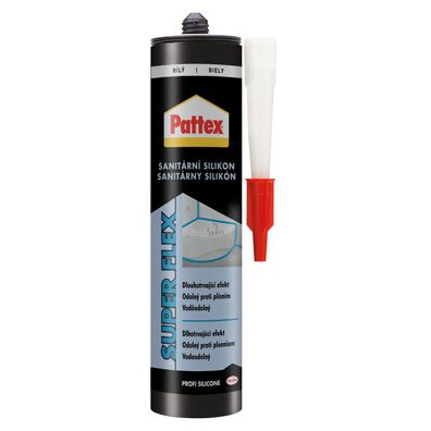 Silikon Pattex Super Flex, Sanitär, weiß, 280 ml
