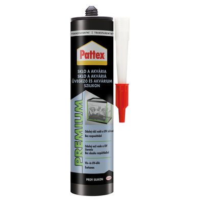 Silikon Pattex Premium Glas und Aquarien, transparent, 280 ml
