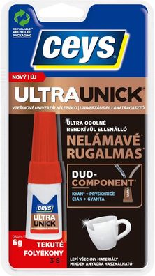 Klebstoff Ceys Ultraunick, Sekundenkleber, flüssig, 6 g