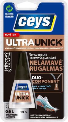 Klebstoff Ceys Ultraunick, Sekundenkleber, 5 g, Pinsel