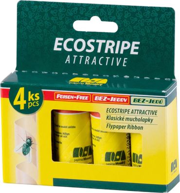 Fliegenfalle Ecostripe, Packung 4 Stk