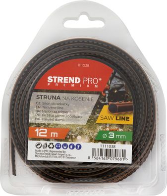 Trimmerfaden SawLine 3,0 mm, L-12 m, gezahnt