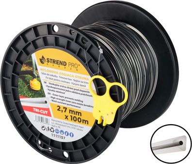 Mähfaden TriCut, 2,70 mm, L-100 m, Trigon extreme, dreieckig