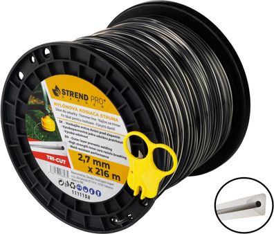 Mähfaden TriCut, 2,70 mm, L-216 m, Trigon extreme, dreieckig