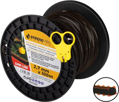Mähfaden Strend Pro Premium SawLine, 2,7 mm, L-100 m, gezahnt