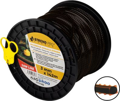 Mähfaden Strend Pro Premium SawLine, 3 mm, L-142 m, gezahnt