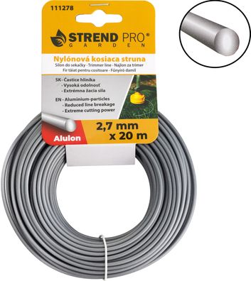 Trimmerfaden Alulon ADR 2,7 mm, L-20 m, rund — Verkaufseinheit 10 Stk