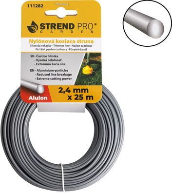 Trimmerfaden Alulon ADR 2,4 mm, L-25 m, rund — Verkaufseinheit 10 Stk