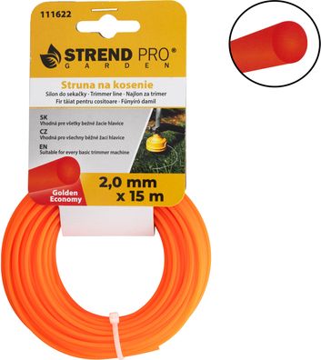 Trimmerfaden Golden Economy 2,0 mm, L-15 m, rund