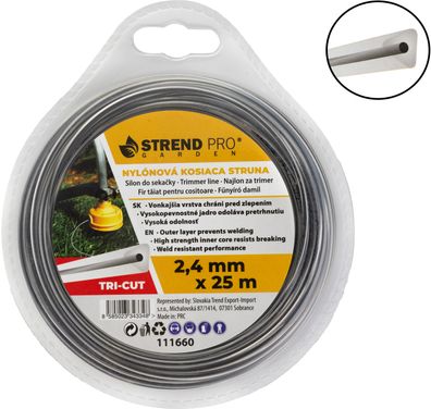 Trimmerfaden TriCut 2,40 mm, L-25 m, Trigon extreme, dreieckig