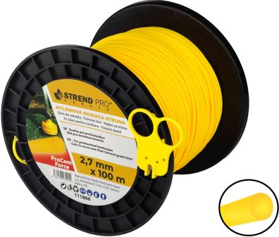 Mähfaden ProCom Force, 2,7 mm, Midi-Spool L-100 m, mit Schneider, rund