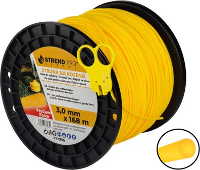 Mähfaden ProCom Force, 3,0 mm, Spool L-168 m, rund