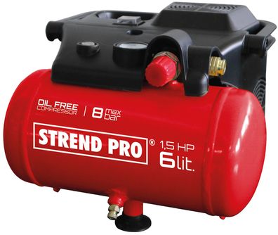 Kompressor Strend Pro BOF1506, ölfrei, 1,1 kW, 6 Liter