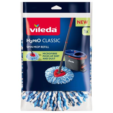 Kopf Vileda H2Pro, für Wischmopp, rotierend, Fransen, Ersatz
