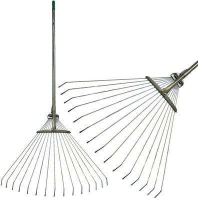 Laub Rechen Strend Pro R116-95, 15 Zinken, Fächerform, 950 g, Metallstiel