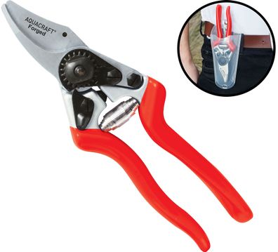 AQUACRAFT® Astschere 330520, Garten, geschmiedet, mit Gürteltasche