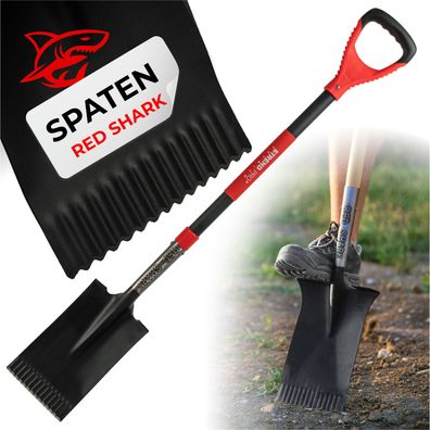 Spaten Strend Pro Premium RedShark, gerade, mit Glasfaserstiel D 1150 mm