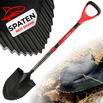Spaten Strend Pro Premium RedShark, spitz, mit Glasfaserstiel D 1150 mm