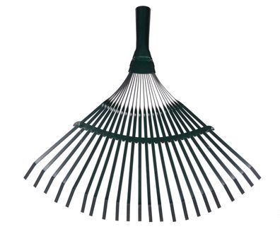 Laubbesen Strend Pro R110, 22 Lamellen, Fächerbesen, Metall, ohne Stiel