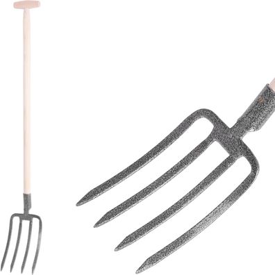 Gabel GD-029O, 4-zinkig, Grabgabel geschmiedet, mit Stiel T