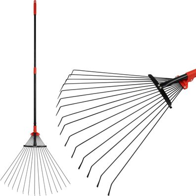 Laubbesen Strend Pro R114, 15 Lamellen, Fächerbesen, verstellbar