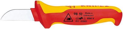 Messer KNIPEX 98 52, 190 mm, gerade, Abisolier-, für Kabel, VDE 1000V