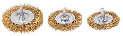Bürsten-Set Tigerlion C9003, 50-65-75 mm, Rundbürste, gewellt, 3-teiliges