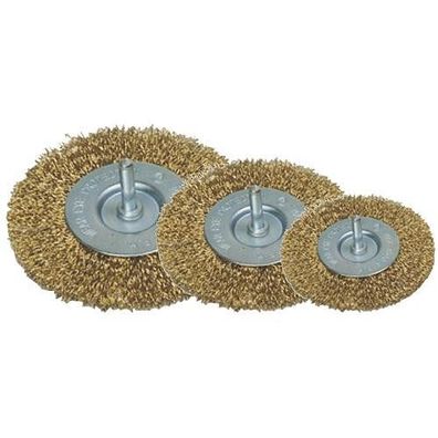 Bürsten-Set Tigerlion A9002, 50-65-75 mm, Rundbürste, gewellt, 3-teiliges