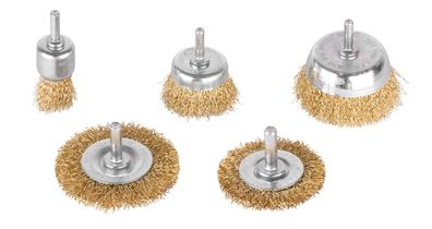 Bürsten-Set Tigerlion 8240, Topfbürste, gewellt, 5-teiliges Bürsten-Set