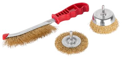 Bürsten-Set Tigerlion 8003B, Topfbürste, gewellt, 3-teiliges Bürsten-Set
