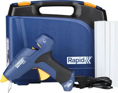 Pistole RAPID CG270, 10 Stäbchen, Koffer, kabelloser Betrieb, Schmelzklebpistole