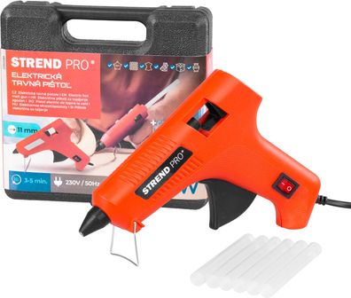 Heißklebepistole Strend Pro, im Koffer, 60-80 W, für 11 mm Klebestifte